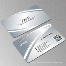 Tarjeta de visita de negocios en blanco personalizada de aluminio anodizado personalizado Tarjetas de regalo de negocios de metal